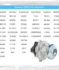 Tough As Nails Water Pump And Gasket Replacement Kit Fits Chevrolet GMC Colorado Trailblazer Canyon Envoy Rainier Hummer H3 2.8L 2.9L 3.5L 3.7L 4.2L Engines Easy Swap Cooling Upgrade detailed parts list on image.