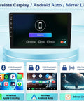 Mitsubishi Mirage 2012-2018 Android Car Stereo With Wireless CarPlay And Android Auto 9 Inch Touch Screen Dash Kit GPS Navigation WiFi Bluetooth
