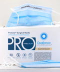 Front view of Protective Face Mask With Virus Inactivation Tech FDA Cleared ASTM Level 3 Medical Grade Surgical Mask For Lab Tested Virus Inactivation 99.9 Percent In Minutes 50 Masks Per Box