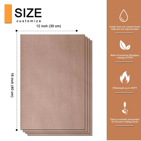 Four 12x16 inch Must Have Nonstick Teflon Sheets with Heat Resistant Sublimation Tapes