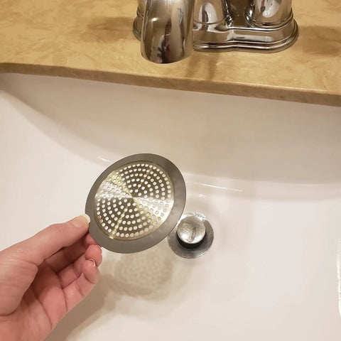 Rock Solid 3.5 Inch Shower Drain Hair Catcher, Heavy Duty 304 Stainless Steel Sink Strainer And Bathtub Guard, Hooks Right Up To Snag Every Strand, Smooth Zero Sweat Cleanup For Your Home