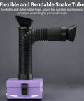 Flexible and bendable snake tube of Game Changing Desktop Soldering Smoke Absorber With Heavy Duty Carbon Filter.