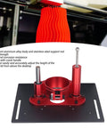Premium Manual Router Lift System With Precision Crank Adjustment For Table Saw Insert Base Plate Black. Aluminum alloy body and stainless steel supports.