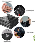 Tough As Nails Gazebo Side Panels Straight Up Waterproof Clear PVC Tarp Curtains stacked with features like tear resistance and metal grommets.