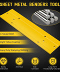 Beast 12 Inch Sheet Metal Folding Tool for HVAC Duct Work Hand Bender with yellow coating and durability features