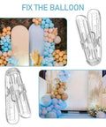Heavy Duty Balloon Arch Clip Set 30 Pack Plastic Transparent Spring Clamps 2.4 Inch Balloon Clips for arch kits in use