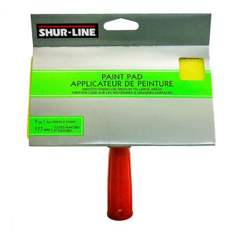 640C Interior Exterior Pad Painter 7 Inch Pro Grade With Extra Thick Foam Pad for smooth finishes, packaging shows handle and pad.