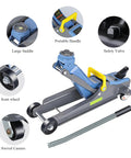 2.5 Ton Heavy Duty Hydraulic Floor Jack With Low Profile Design, Built Tough, Portable Handle, Reflective Tape, Trolley Jack