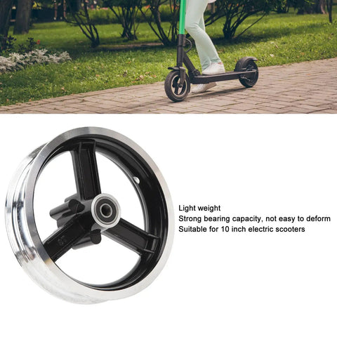 Electric Scooter Front Wheel Hub 10 Inch Aluminum Alloy Lightweight Replacement Part For M4 Commuting And Daily Rollin Riders 485g Durable Front Wheel Hub For Easy Installation And Smooth Rides