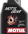 Motylgear 75W90 Gear Oil With Technosynthese Formula bottle with red cap and gear design on label