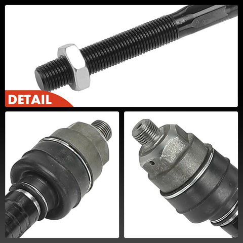 Front Inner Tie Rod End Replacement For Acura RSX 2002 To 2006 2.0L L4 Front Left And Right Sides Driver And Passenger Side Easy Install Plug And Play To Fix Uneven Tire Wear And Improve Steering, threaded tie rod ends