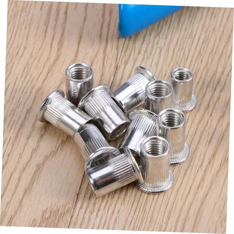 Durable 86 Pc Rivnut Tool Set For Metal Assembly M5 M7 M8 Threaded Inserts Kit Heavy Duty Aluminum Alloy Nut Tool That Slaps rivnuts on wood