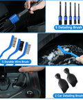 All In One 36 Piece Car Detailing Kit With Drill Brushes, Interior Exterior Cleaning Tools, wire and detailing brushes close-up