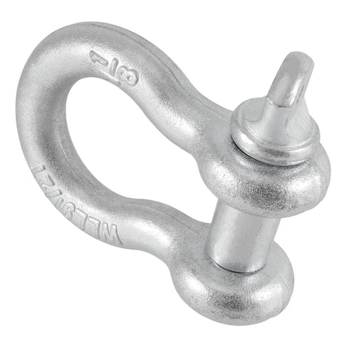 1 1/8 Inch D Ring Shackle 9 Point 5 Ton Rated Heavy Duty Screw Pin Anchor Rigging Hardware with durable alloy steel design.
