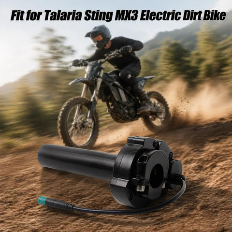 Throttle Grip For Talaria Sting MX3 MX4 MX5 Electric Dirt Bike 5Pin Twist Throttle Handle Black in off-road setting