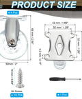 2 Inch Fixed Caster Wheel Set 4 Pcs Clear PU Rigid Non Swivel Furniture Wheels With 16 M4 Screws And Screwdriver