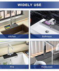 Sink Splash Guard And Silicone Faucet Mat For Kitchen And Bathroom Water Absorbent Drip Catcher in various use cases