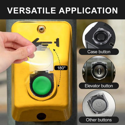 Clear Push Button Switch Cover Protector For Computers And Home Appliances To Keep You From Accidental Shutdowns