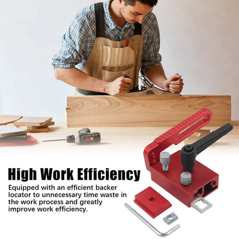 Rock Solid Aluminum T Track Stop Block For Table Saw Push Block Hella Tight Fit T30 T45 T Slot Rail Jig Sweet Woodworking Shop Essential Tools in use by a carpenter.