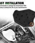 FT105 Automatic Transmission Filter Kit For Ford 4R70W 4R75E RWD With Pan Gasket installation diagram