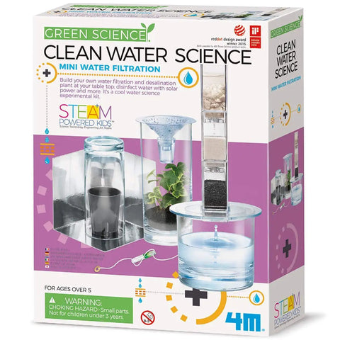Box of Hands-On Desalination Kit For Kids And Teens A Cool Lab Grade Science Toy To Learn Climate Change Global Warming.