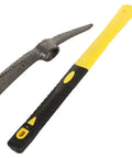 Weeding Mattock Hoe 15 Inch Forged Garden Pick Axe With Fiberglass Handle Long Reach Tool, detachable head shown separately