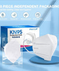 30 Pack KN95 Face Masks Individually Packed For Safe Everyday Use Five Layer Cup Design With Breathable Comfort Displayed