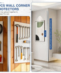 Hella Sick 4 Pack Stainless Steel Wall Corner Protectors on wall with tools, measuring 70.8 cm, durable and rust-proof.