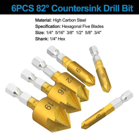 All In One Pro Grade Woodworking Drill Bit Set With Countersink Bits Step Drill Bits Plug Cutters 28 Pcs GMTOOLS