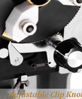 Close-up of adjustable clip knob on Professional Double Sided Dial Ring Engraver Featuring Hella Precise Hard Alloy Pen Tip For Sleek Inner Jewelry Marking And 1.5Mm To 2.0Mm Sturdy Letter Blocks.
