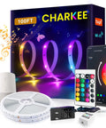 Ultra Long 100 Ft LED Strip Lights With Alexa And Google Assistant Music Sync Tuya App Remote Control Dreamy Bedroom Ambiance Home Theater Accent 2 Rolls 50 Ft Each Easy Room Decoration package with accessories