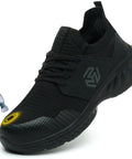 Indestructible Slip On Steel Toe Shoes For Men Built Tough For Work Non Slip Lightweight Safety Sneakers ASTM F2413-24 Black Size 7