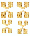 Hidden Brass Barrel Hinges Kit For Jewelry Boxes And Small Cabinets 180 Degree Flush Mount Solid Brass Construction 8mm And 10mm Hinges