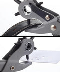 Leather Hole Punch Tool With Six Size Options For Belts Straps Watch Bands Dog Collars Saddles Shoes And Fabric Handy Pro Grade