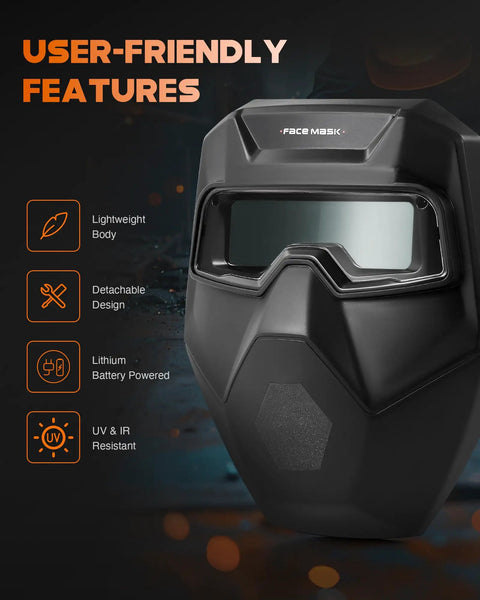 True Color Auto Darkening Welding Goggles Shade 4/5-9/9-13 With Grind Mode For TIG MIG ARC Plasma Cutting Eye Protection Durable ABS And Polypropylene Frame Wide Viewing Area Spark Shield Safety Glasses with user-friendly features