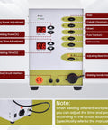 Control panel of Pulse Arc Welder Kit For Permanent Jewelry 100A 110V DIY Jewelry Bonding Machine