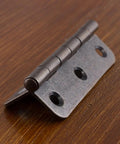 3 Inch Antique Copper Iron Round Corner Hinges For Cabinet Doors Built Tough Open 270 Degree Furniture Hinge Close View