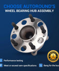 Rear Wheel Bearing Hub Assembly 512516 For Honda Accord 2014 To 2020 5 Lug With ABS Fits Hybrid And All Models With 139.3 Mm Flange