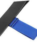 Durable Scuba Tank Band Strap For Securely Fastening Dive Gear Neoprene Cylinder Band with blue strap close-up view