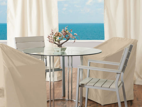 Classic Outdoor Chair Cover For Patio, Dining And Lounge Chairs, No-Fuss Weather-Resistant Shield, 28W 34D 38H Chairs, Classic Tan