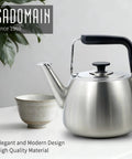 Whistling Stovetop Tea Kettle With Big Capacity And Fast Heat Technology Built With Thick Durable Body For All Cooktops