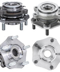 4 Piece Front And Rear Wheel Hub Bearings Kit With ABS For Nissan NV200 2013 To 2021 And Chevy City Express 2015 To 2018