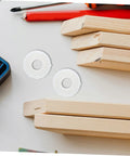 No Sweat Two Sets Grinding Wheel Diameter Sleeves Plastic Bushing Adapter Kit For Bench Grinder with wooden tools.