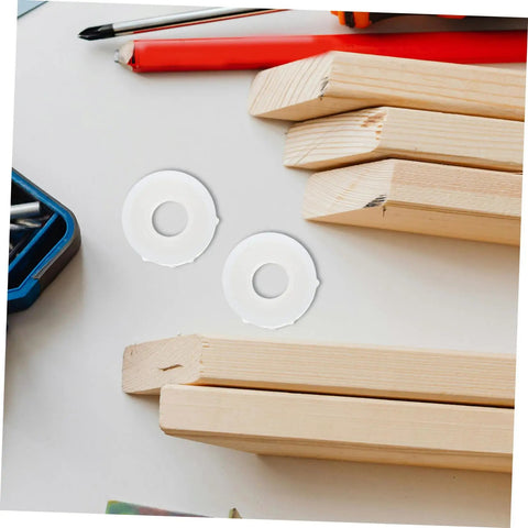 No Sweat Two Sets Grinding Wheel Diameter Sleeves Plastic Bushing Adapter Kit For Bench Grinder with wooden tools.