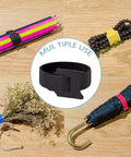 Six Inch Reusable Fabric Cable Ties With Hook And Loop 100 Pack Multi Color Cable Organizer Straps for multiple uses