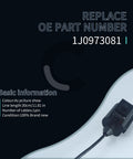 Oil Pressure Sensor Connector Pigtail 1J0973081 for VW Audi 1998 2016, 1-pin harness, image showing part details and dimensions.