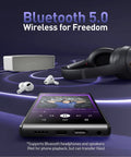 5 Inch Touchscreen MP3 Player With 128GB Real Storage, Bluetooth 5.0, portable music player with headphones and speaker