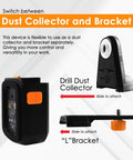 4-In-1 Laser Level Tool With Line Laser, Drill Dust Collector, Electronic Vacuum Suction Cup And Wall Bracket components