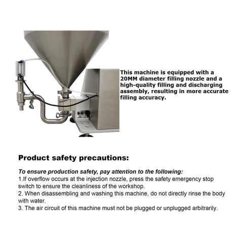 Pro Grade 110V Rotary Pump Filler For Thick Pastes And Runny Liquids With Durable Steel Housing and 20MM Nozzle for accurate filling.