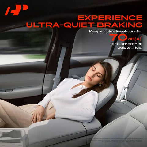Heavy Duty Rear Drilled And Slotted Brake Rotors Deliver Top Shelf Stopping Power With Straight Up Bolt On Fit For Chevy Tahoe Silverado Suburban Avalanche And Cadillac Escalade, showcasing quiet cabin experience.